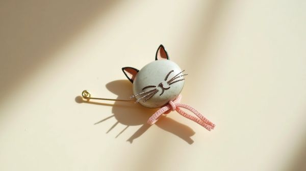 Décorer votre tenue avec une broche chat unique