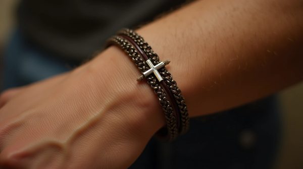 Découvrez notre collection unique de bracelets croix homme